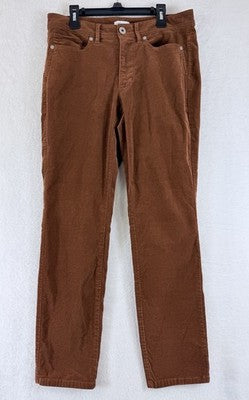 J Jill Corduroy Pants 6 Rust Brown Womens