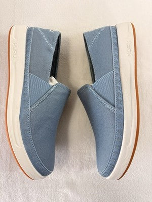 Kuru Womens Shoes 7.5 Roam Atla Slip On Canvas Blue New