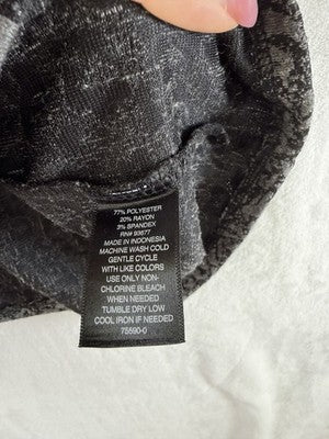 Worthington Tops Medium Womens Gray Puff Sleeve Knit
