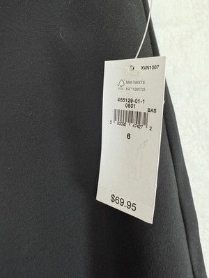 Gap Ponte Skinny Pants 6 Womens Black Double Knit Front Seam New NWT