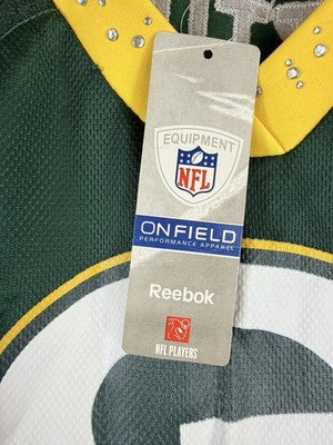 Green Bay Packers Jersey Womens Large Reebok Matthews Rhinestones NFL New NWT