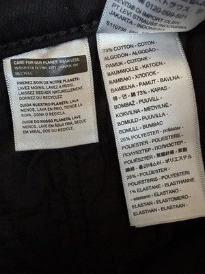 Levis 726 Flare Jeans 33 Women 33x34 Black Mid Rise Levi’s New NWT