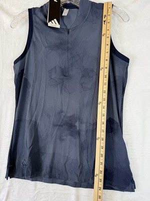 Adidas Womens Golf Polo Ultimate365 Small Shirt Sleeveless Blue New NWT