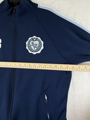 American Eagle Track Jacket Large Mens Blue Full Zip Embroidered 83