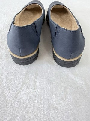 Soul Naturalizer Idea Ballet Flat Women 7.5 Indigo Leather Slip On Almond Toe