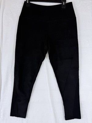 Women With Control Leggings Small Petite Black Faux Suede Womens Slimming SP
