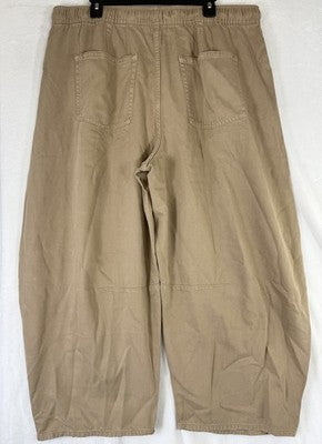 Gap Mid Rise Easy Horseshoe Jeans XL Tan Beige Pull On Womens New NWT