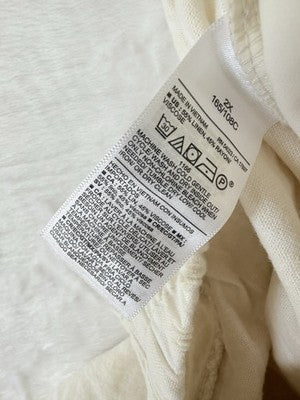 Old Navy Super High Rise Wide Leg Linen Blend Pants 2X Womens Beige New NWT