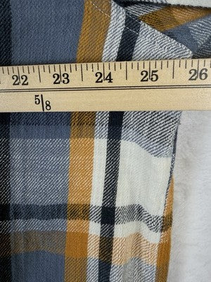 LL Bean Signature Heritage Textured Flannel Shirt XXL Plaid Slim Fit 514244