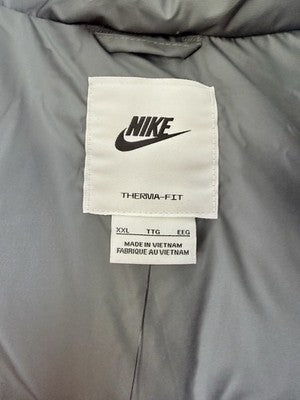 Nike Sportswear Club Puffer Jacket XXL Gray Down Therma Fit Mens New NWT