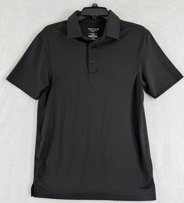 Members Mark Performance Polo Mens Small Black Short Sleeve Shirt