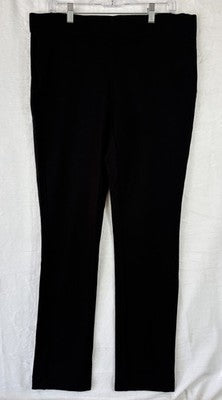 NYDJ Leggings 14W Black Ponte Knit Lift Tuck Technology Womens
