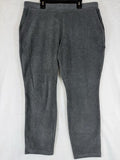 Lands End Corduroy Leggings Large Petite Gray Pull On Womens LP