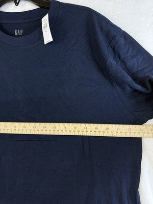 Gap Original Tee Classic Fit Large Tall Navy Blue Mens T Shirt Short Sleeve New