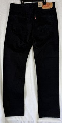Levis 501 Jeans Mens Button Fly 34x30 Black Original New NWT