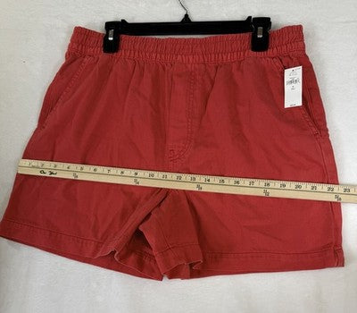 Gap Denim Shorts Women Medium Tall Ultrasoft Red 8” 90s Loose Pull On New NWT