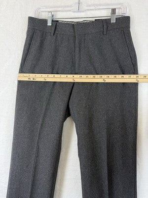 Banana Republic Emerson Vintage Straight Fit Pants 30x30 Men Gray Wool Blend New