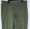 Ann Taylor Loft XXL Leggings Faux Suede Green Pull On Womens