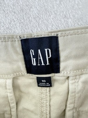 Gap Mid Rise Shorts Womens 10 Tan Khaki Chino 5” Cotton Stretch
