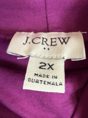 J Crew Turtleneck Top 2X Pink Knit Long Sleeve Womens