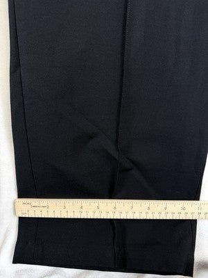 Lands End Straight Leg Pants 24W Black Pencil Pintuck Plus Size Womens