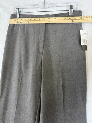 Napa Valley Dress Pants 8 Women Gray Comfort Waist Slimming Straight Leg New NWT
