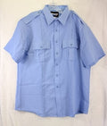 Blauer 8610 Z Shirt XL Short Sleeve Zippered Polyester Police Uniform Blue Mens