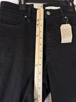 Levis 318 Shaping Wide Leg Jeans 30 Womens Black 30x30 Levi’s New NWT