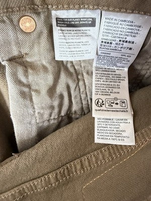 Levis 514 Straight Jeans Mens 29x30 Brown Levi’s New NWT