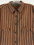 Vintage Levis Shirt XL Sutter Creek Button Up Orange Gray Mens