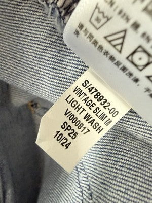 Gap Vintage Slim Mid Rise Jeans 34 18 Women Light Blue Wash New NWT