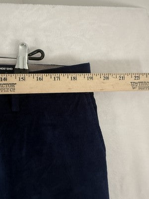 Lands End Traditional Fit Fine Wale Corduroy Pants 37 Navy Blue Men’s Classic
