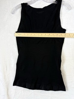 Bali Shapewear 2X Black Open Bust Invisibles Seamless Cami Torset Firm 8619