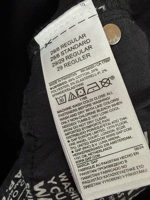 Gap High Rise Cropped Capri Jeans 29 8 Women Black Crop Capris New NWT