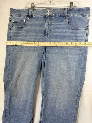 American Eagle Artist Crop Jeans 20 Womens Blue