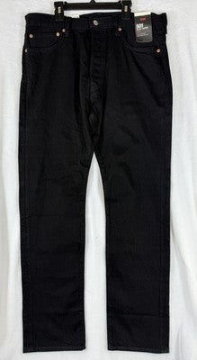 Levis 501 Slim Taper Jeans Mens 35x32 Black Levi’s New NWT