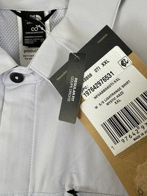 The North Face Shirt XXL Womens Top Button Up Lightrange Mystic Haze 2X New NWT