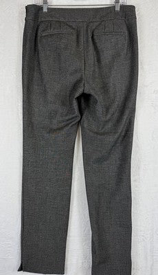 Talbots Chatham Ankle Pants 10 Gray Womens Side Zip High Rise
