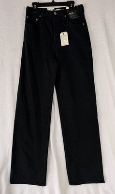 Levis Ribcage Straight Ankle Jeans 29 Womens 25x29 Black Levi’s New NWT
