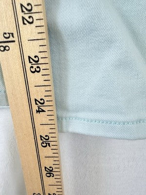 Talbots 20W Straight Leg Crop Jeans Mint Green Plus Size Womens