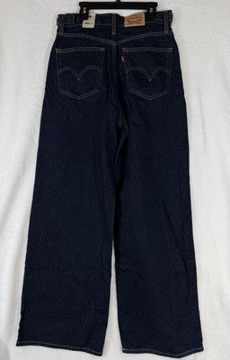 Levis Cinch Baggy Jeans 27 Womens Dark Blue High Rise 27x31 Levi’s New NWT