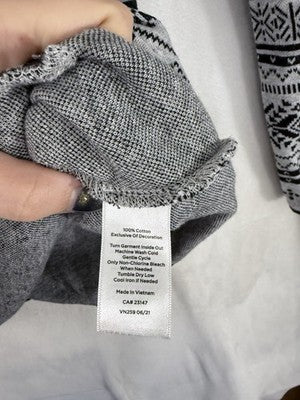 T By Talbots Tops Small Petite Long Sleeve Nordic Fair Isle Turtleneck Womens SP