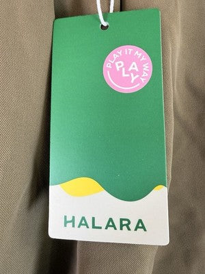 Halara Large Flex High Waisted Straight Leg Work Pants Brown