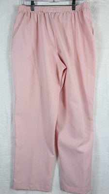 Blair Women’s Clothing Jacket Pants Large Petite Pink Seersucker Outfit Lot Set