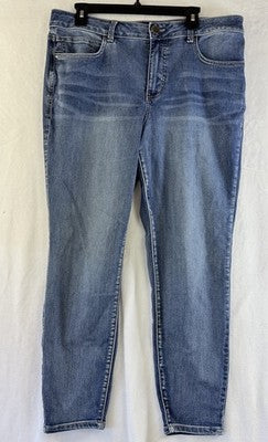 Maurices Jeans 16 Short Everflex High Rise Blue Skinny Womens Denim Shaping
