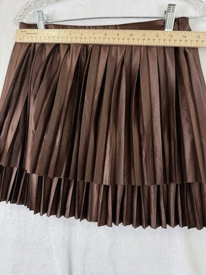 Disney Wreck It Ralph Costume Skirt Medium Womens Vanellope Brown Pleated