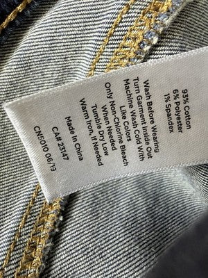 Talbots Flawless Slim Ankle Jeans 6 Dark Blue Womens Denim