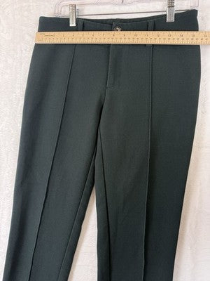 Anthropologie Pants Women 4 Cartonnier Green Seamed Mid Rise