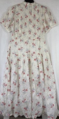 Gap X DÔEN Dress Medium Women Pintuck Floral Midi Doen Boho Whimsical New NWT