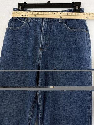 LL Bean Original Fit Relaxed Jeans 6 Petite Womens Blue Denim
